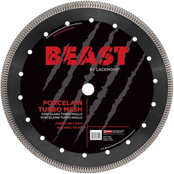 Lackmond 14 x 1 arbor BEAST PRO Series Turbo Mesh Blade BPM14